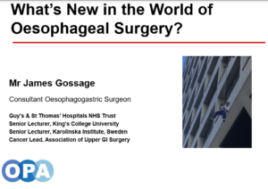 James Gossage talk at OPA London Zoom Meeting - 14th November 2020